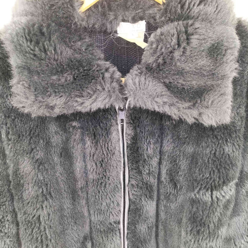 XOXO ファー切替 ジップアップニット Y2K レディース import:L