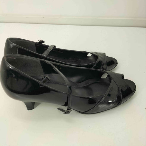 アシックス ASICS GIRO エナメル オープントゥ ストラップ パンプス メリージェーン レディース JPN:24.5