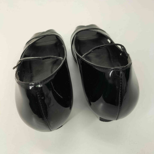 アシックス ASICS GIRO エナメル オープントゥ ストラップ パンプス メリージェーン レディース JPN:24.5