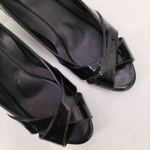 アシックス ASICS GIRO エナメル オープントゥ ストラップ パンプス メリージェーン レディース JPN:24.5