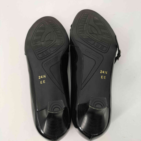 アシックス ASICS GIRO エナメル オープントゥ ストラップ パンプス メリージェーン レディース JPN:24.5