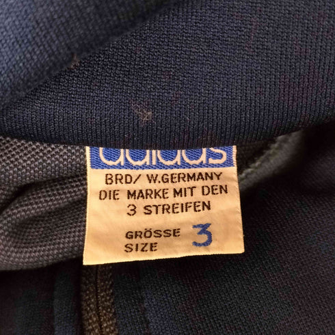 アディダス adidas 70s 西ドイツ製 デサント製 トレフォイルロゴ トラックジャケット メンズ JPN:3