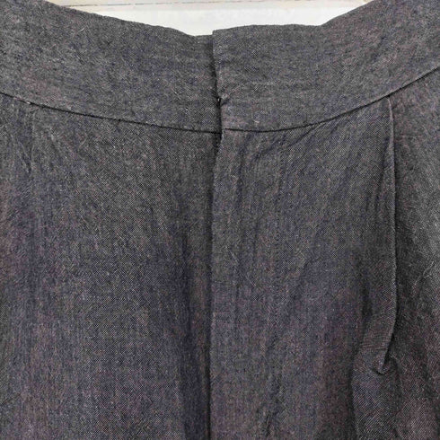 コンジェペイエアデュートリステス conges payes ADIEU TRISTESSE リネン混2タッククロップドワイドパンツ メンズ 38