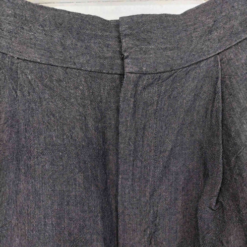 コンジェペイエアデュートリステス conges payes ADIEU TRISTESSE リネン混2タッククロップドワイドパンツ メンズ 38