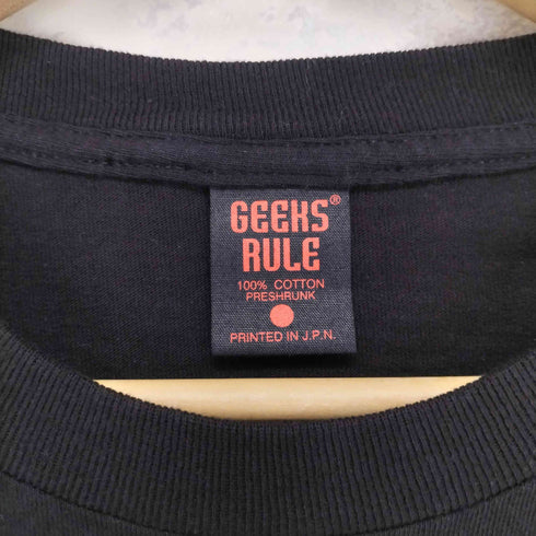 GEEKS RULE SILKSCREEN PRINTING T SHIRT メンズ XL
