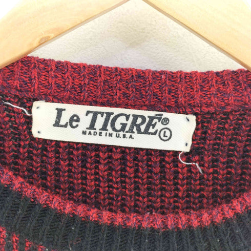 Le TIGRE USA製 アクリル ニット メンズ import:L
