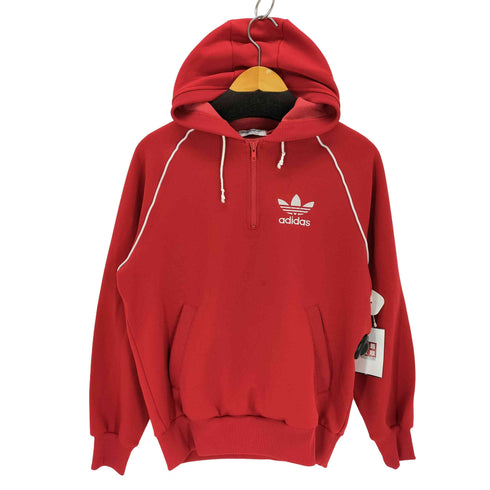 アディダス adidas 80s トレフォイルロゴ刺繍 ハーフジップパーカー メンズ JPN:M