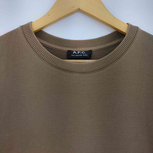アーペーセー A.P.C. コットン クルーネック ブランクスウェット レディース import:M