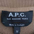 アーペーセー A.P.C. コットン クルーネック ブランクスウェット レディース import:M