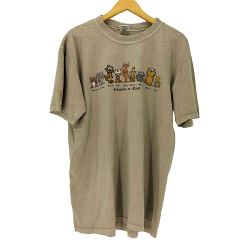 クレイジーシャツ CRAZY SHIRTS Adopt-a-cat 猫 アニマル プリント Tシャツ メンズ import:L
