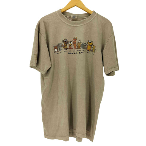 クレイジーシャツ CRAZY SHIRTS Adopt-a-cat 猫 アニマル プリント Tシャツ メンズ import:L