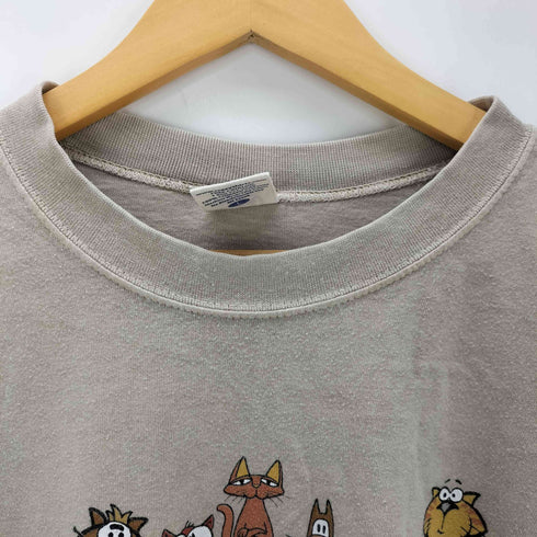 クレイジーシャツ CRAZY SHIRTS Adopt-a-cat 猫 アニマル プリント Tシャツ メンズ import:L
