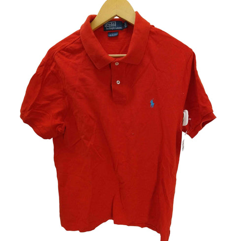ポロバイラルフローレン Polo by RALPH LAUREN 90-00S SLIM FIT ポニー刺繍 鹿の子 S/S ポロシャツ ビックサイズ メンズ import:XL
