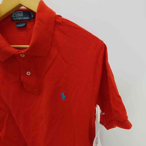 ポロバイラルフローレン Polo by RALPH LAUREN 90-00S SLIM FIT ポニー刺繍 鹿の子 S/S ポロシャツ ビックサイズ メンズ import:XL