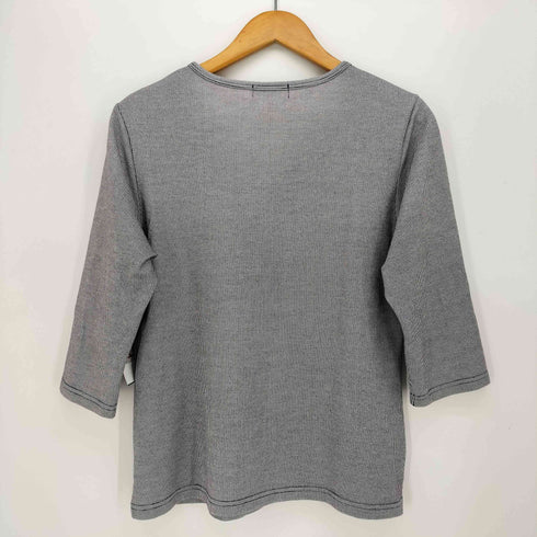 クレージュ courreges ドット ロゴプリント 七分丈 カットソー レディース 42