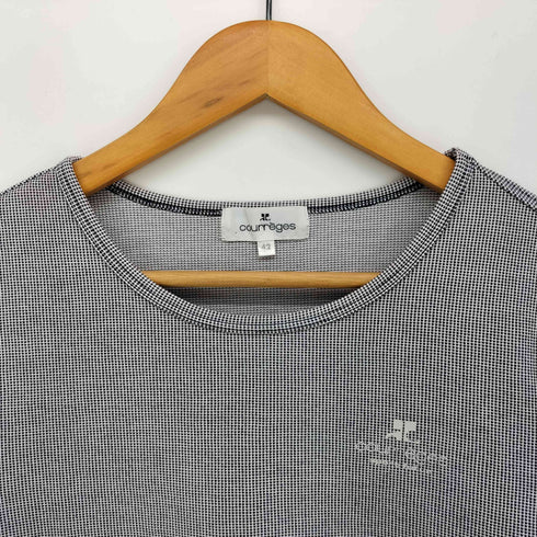 クレージュ courreges ドット ロゴプリント 七分丈 カットソー レディース 42