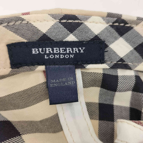 バーバリーロンドン BURBERRY LONDON ノバチェック スナップボタン アジャスター 6パネルキャップ レディース ONE SIZE