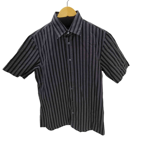 カルバンクライン CALVIN KLEIN 刺繍 ストライプ S/S シャツ メンズ import:L