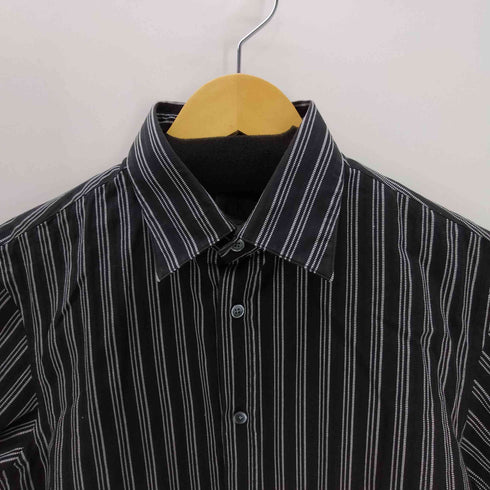 カルバンクライン CALVIN KLEIN 刺繍 ストライプ S/S シャツ メンズ import:L