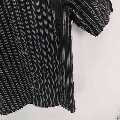 カルバンクライン CALVIN KLEIN 刺繍 ストライプ S/S シャツ メンズ import:L