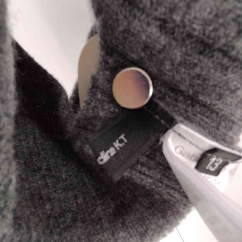 ギャバジンケーティー Gabardine K.T 23AW エアリーウール ヘリンボーン柄 ニット ベスト レディース 13