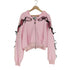 NAMED COLLECTIVE リボンクロップドダブルジップパーカー import レディース import:L