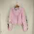 NAMED COLLECTIVE リボンクロップドダブルジップパーカー import レディース import:L