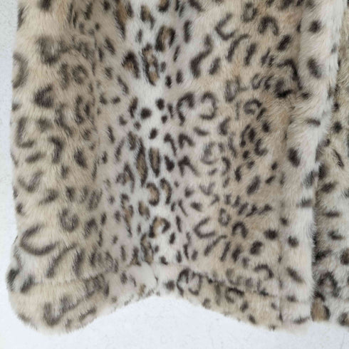 フェイクファーレオパードジャケット Y2K レディース import:M