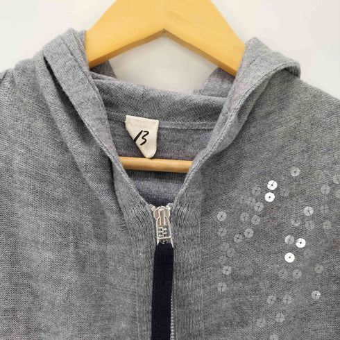 22AW β スパンコール 刺繍 ニット パーカ レディース 9