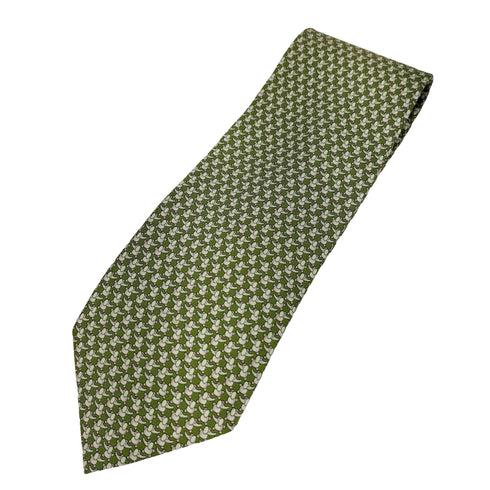 サルヴァトーレフェラガモ Salvatore Ferragamo エレファント総柄 シルク ネクタイ メンズ