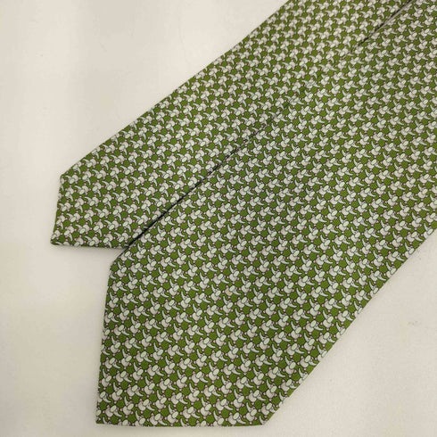 サルヴァトーレフェラガモ Salvatore Ferragamo エレファント総柄 シルク ネクタイ メンズ