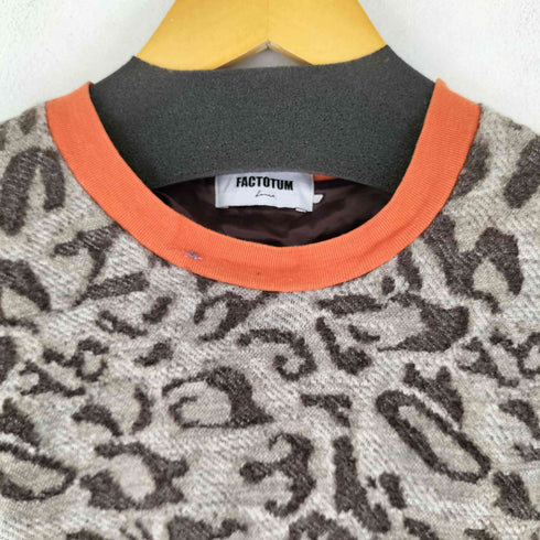 ファクトタム FACTOTUM レオパード ニット メンズ