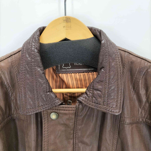 ベラペレ VERA PELLE NAPPA LEATHER デザインレザージャケット メンズ 48