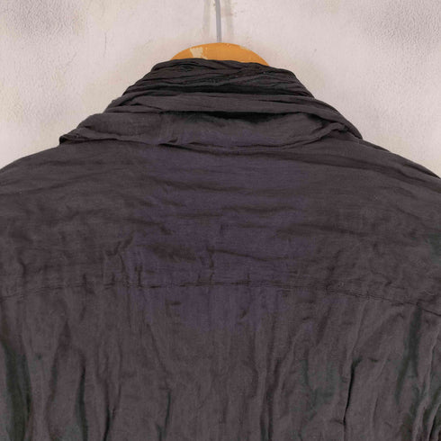 ダイエットブッチャースリムスキン DIET BUTCHER SLIM SKIN シワ加工 L/S バンドカラーシャツ ボウタイリボン メンズ JPN:S