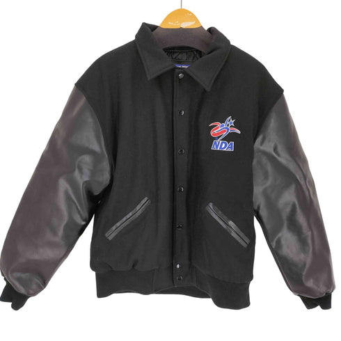 NDA 切替 ウール混 ワッペンスタジアムジャンパー メンズ L