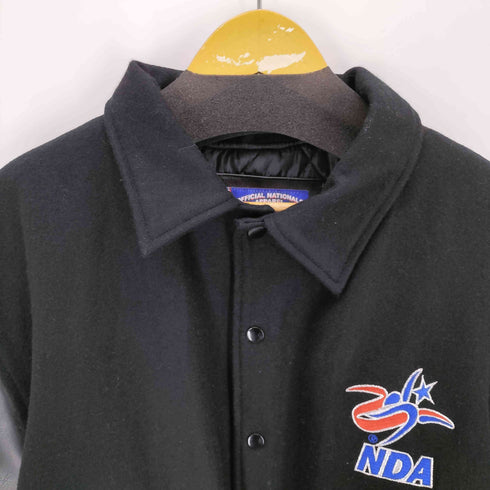 NDA 切替 ウール混 ワッペンスタジアムジャンパー メンズ L