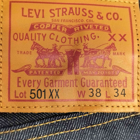 リーバイス Levis 501XX 1937モデル リジッド メンズ 38/34