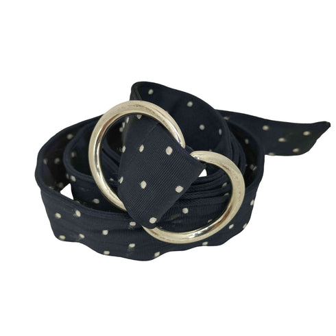 メーカーズシャツカマクラ Makers Shirt 鎌倉 CASUAL 134 ドット総柄 リングデザイン ベルト メンズ