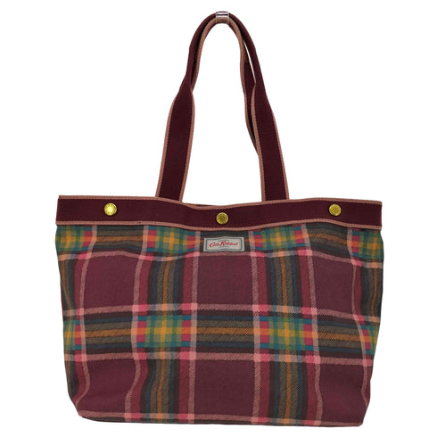 キャスキッドソン Cath Kidston PVC タータンチェック トートバッグ レディース