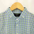 カバンドズッカ CABANE de ZUCCa チェック柄 ドッキングデザイン ボタンダウン 長袖シャツ メンズ S