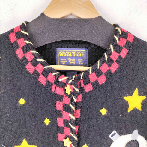 ウールリッチ WOOLRICH 総柄 デザインボタン カーディガン レディース JPN:S