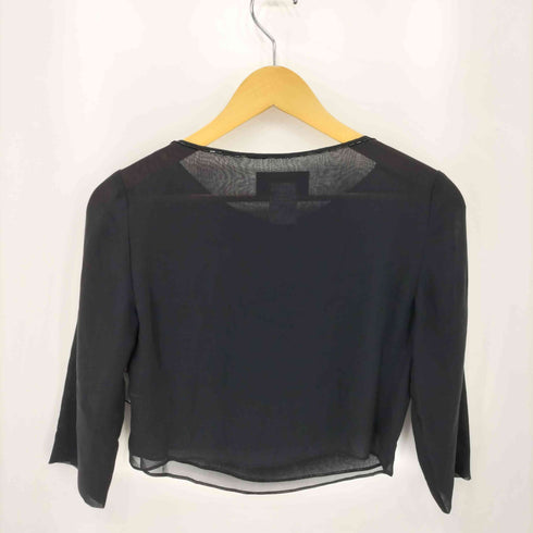 RENATO NUCCI フランス製 SILK クロップドシアー カットソー ブラウス elegance レディース 36