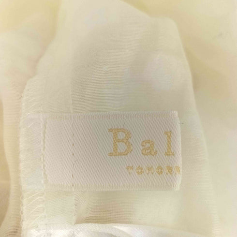 ボールジー BALLSEY フラワーカットジャカード パフスリーブブラウス レディース JPN:36