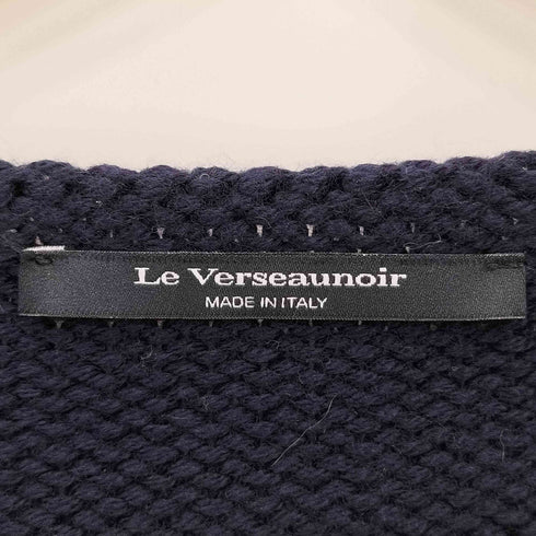 LE VERSEAUNOIR イタリア製 ウールニット クルーネック 半袖セーター elegance レディース 38