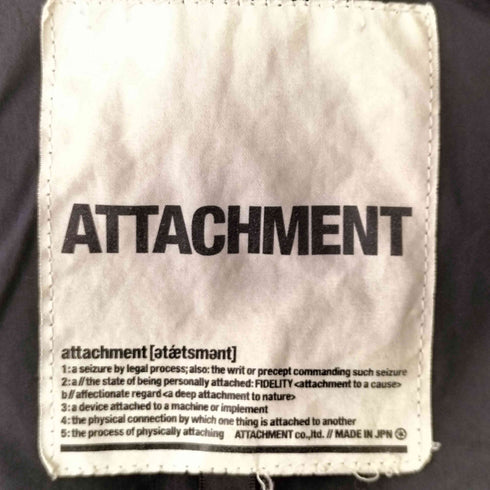 アタッチメント ATTACHMENT コットンナイロン ステンカラーコート メンズ 1