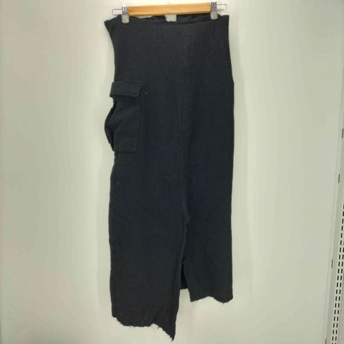 コムデギャルソン COMME des GARCONS 90S AD1994 縮絨 ウール ナイロン 変形 タイト スリット スカート レディース JPN:M