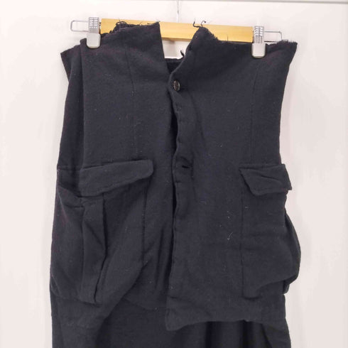 コムデギャルソン COMME des GARCONS 90S AD1994 縮絨 ウール ナイロン 変形 タイト スリット スカート レディース JPN:M