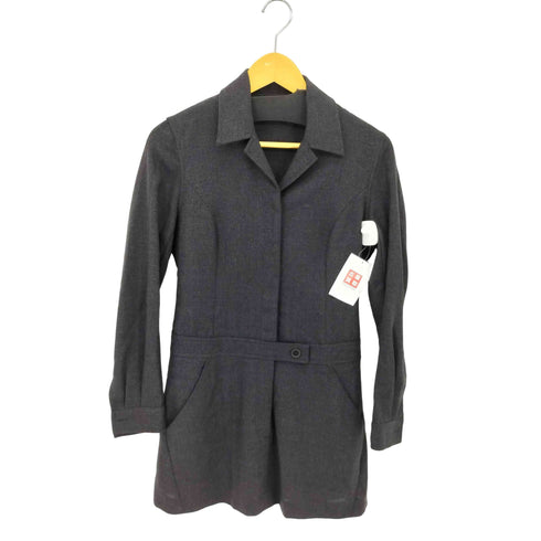 ASPESI BLU イタリア製 ステンカラー ドッキング ワンピース レディース 40