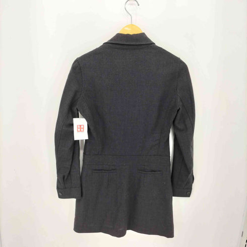 ASPESI BLU イタリア製 ステンカラー ドッキング ワンピース レディース 40