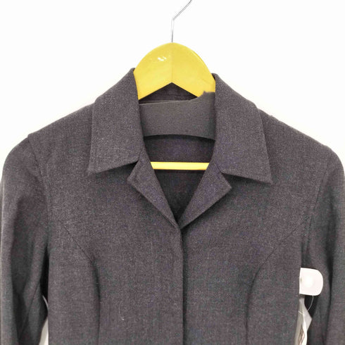 ASPESI BLU イタリア製 ステンカラー ドッキング ワンピース レディース 40